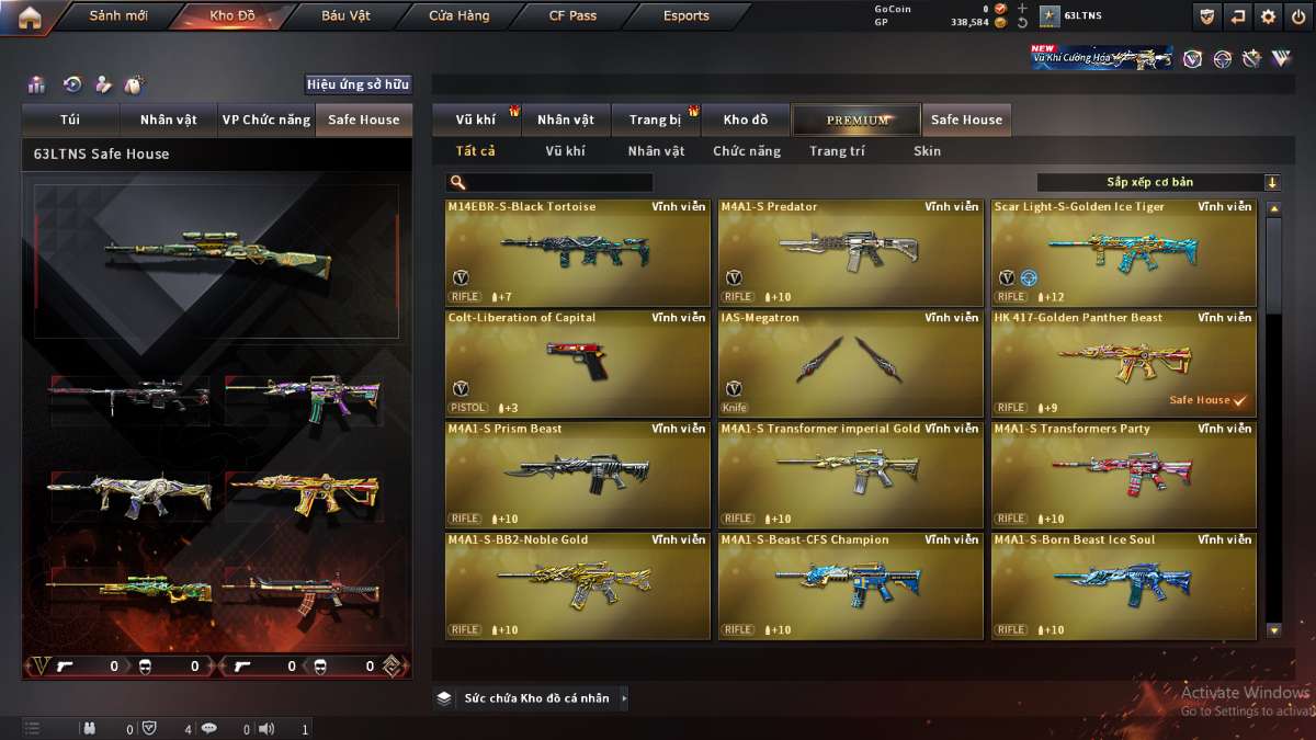 shop acc cf uy tin gia re